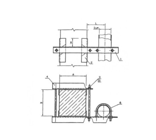 Крепления трубопроводов к железобетонным балкам в Витебске