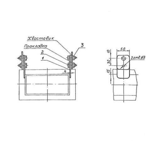 Подвески судовых трубопроводов Тип 3 в Витебске