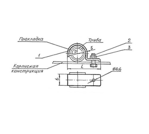 Подвески судовых трубопроводов Тип 6 в Витебске