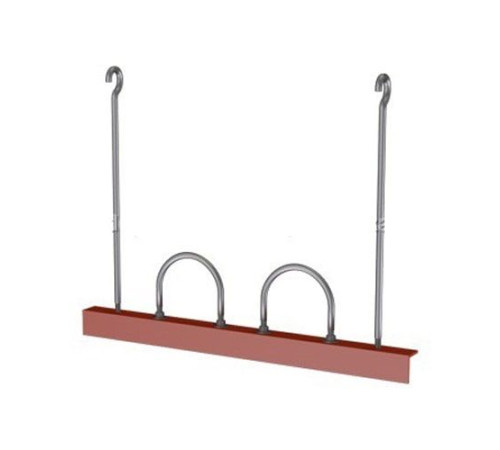 Подвески двух труб на опорном уголке в Витебске