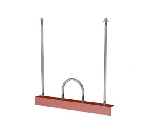 Подвески одной трубы на опорном уголке в Витебске