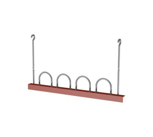 Подвески четырех труб на опорном уголке в Витебске