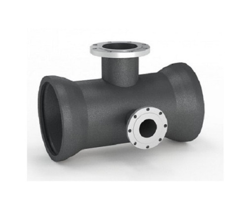 Тройники раструб-фланец с пожарной подставкой чугунные в Витебске