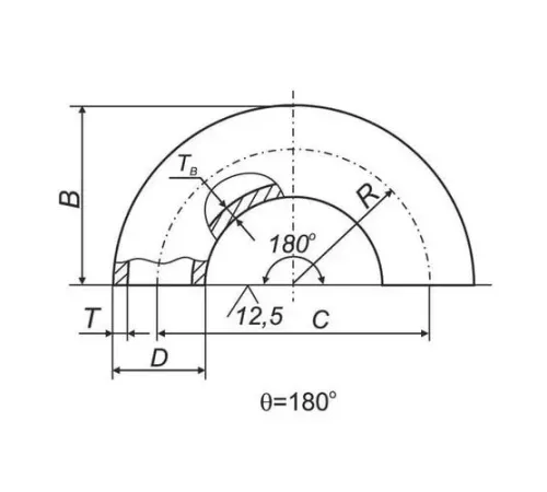 Отводы 180° ВУС в Витебске для трубопроводов