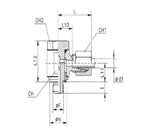 Угольники Banjo с уплотнительным кольцом TN111GG M в Витебске