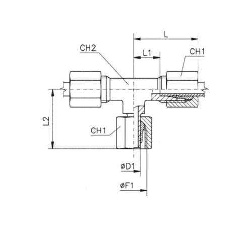Тройники соединители (ш-г-ш) TN120 в Витебске с доставкой