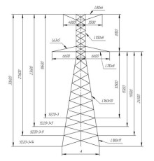 Анкерно-угловые опоры для ЛЭП