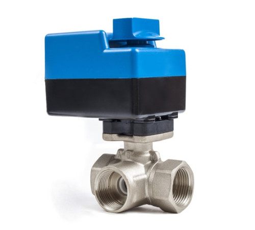 Трехходовые шаровые муфтовые краны с приводом в Витебске