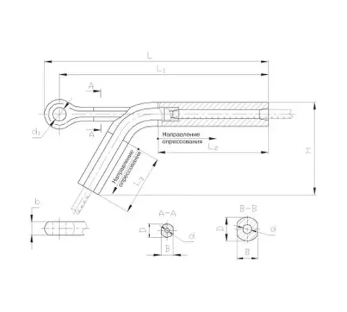 Натяжные прессуемые зажимы НАС в Витебске для ЛЭП