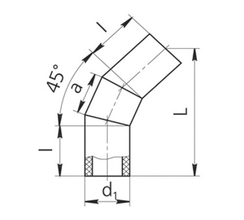 Оболочки на теплоизоляционные отводы 45° в Витебске
