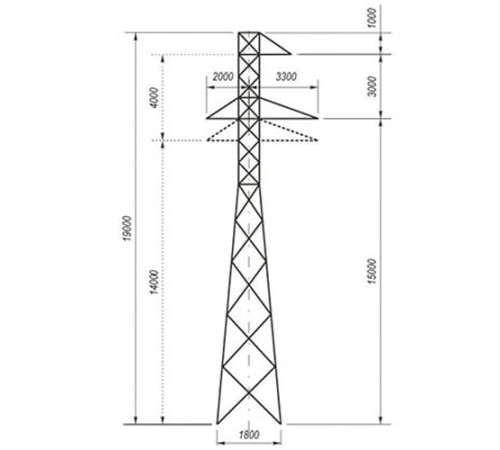 Переходные опоры ЛЭП в Витебске и Беларуси