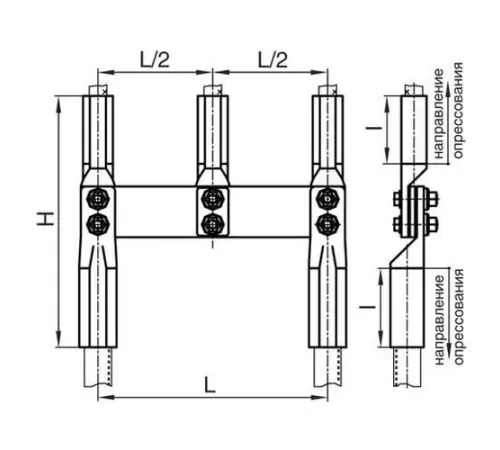 Переходные зажимы ППР для ЛЭП в Витебске и Беларуси