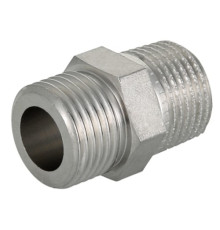 Соединитель нержавеющий с наружными резьбами H-SNR