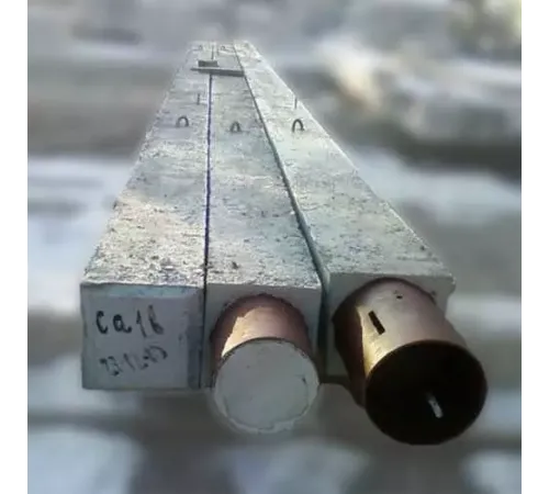 Сваи квадратного сечения с круглой полостью в Витебске