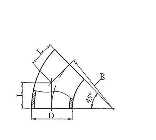 Теплоизоляционные отводы 45 градусов в Витебске