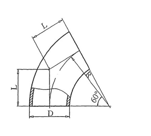 Теплоизоляционные отводы 60 градусов в Витебске