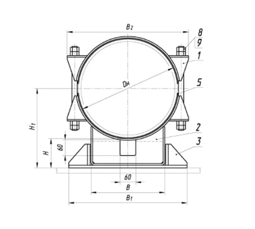 Опоры ТПР.05.24(3) для труб в Витебске