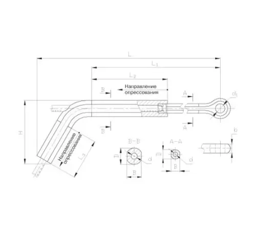 Натяжные прессуемые зажимы ТРАС в Витебске для ЛЭП