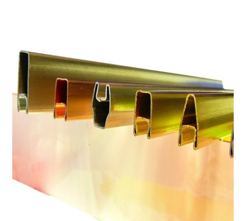 Декоративные латунные профили в Витебске для стекла